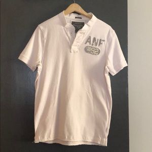Short sleeve shirt in white Abercrombie &fitch